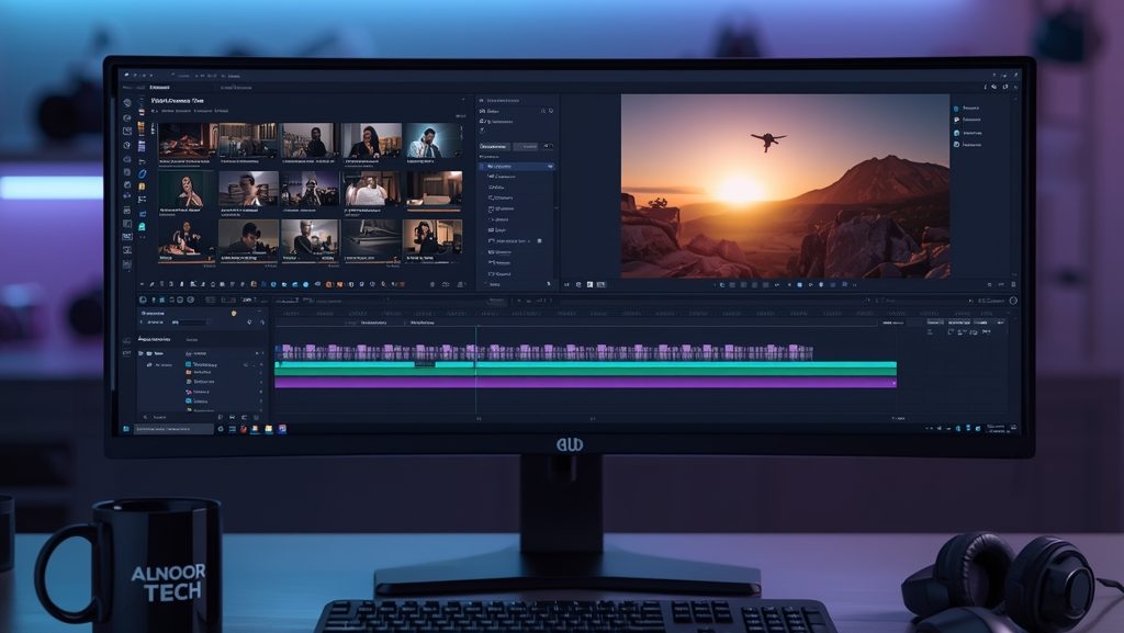Lucid_Origin_A_sleek_modern_workspace_with_a_large_ultrawide_m_1